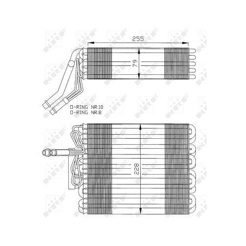 NRF Verdampfer, Klimaanlage 36025