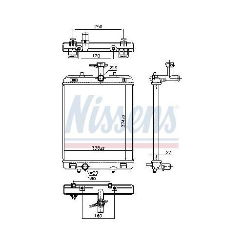 NISSENS Kühler, Motorkühlung 606697