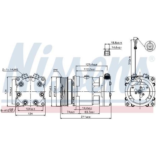 NISSENS Kompressor, Klimaanlage ** FIRST FIT ** 89177