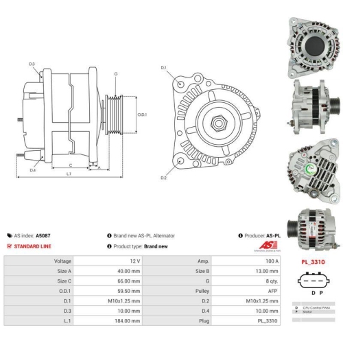 AS-PL Generator AS A5087