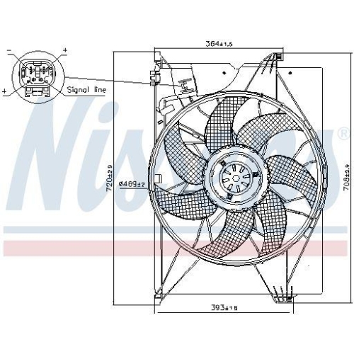 NISSENS Lüfter, Motorkühlung 85741