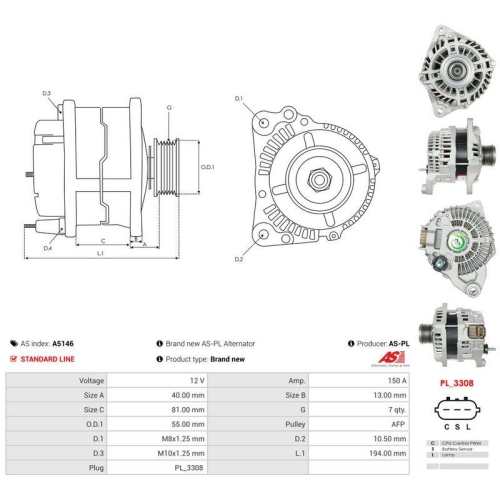 AS-PL Generator AS A5146