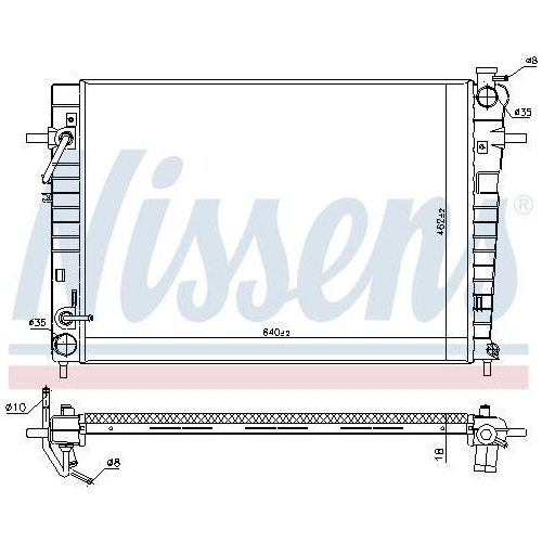 NISSENS K&uuml;hler, Motork&uuml;hlung 675034