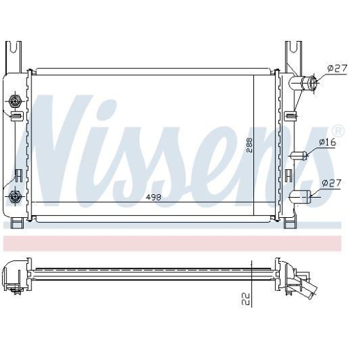 NISSENS K&uuml;hler, Motork&uuml;hlung 62122A