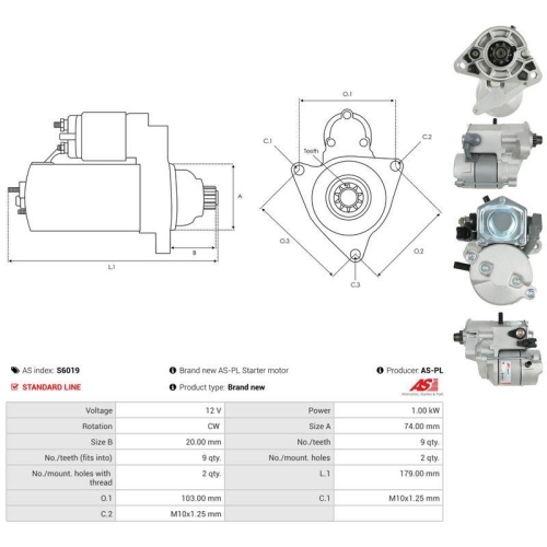 AS-PL Starter AS S6019