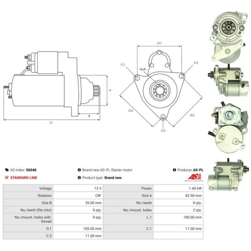 AS-PL Starter AS S6046
