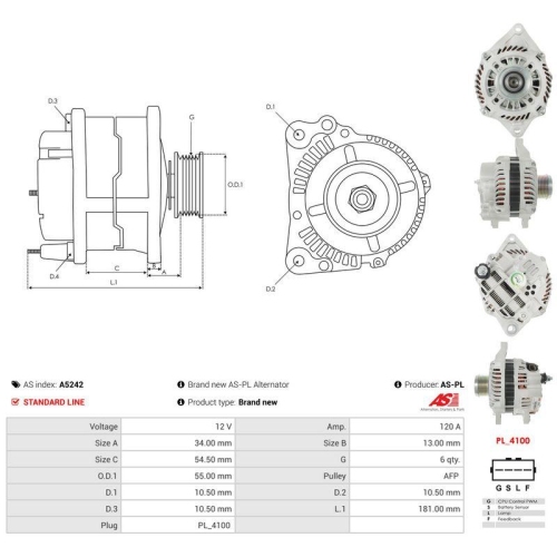AS-PL Generator AS A5242