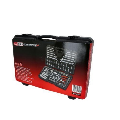 1/4 Zoll+3/8 Zoll+1/2 Zoll CHROMEplus Steckschl&uuml;ssel-Satz, 124-tlg KS TOOLS