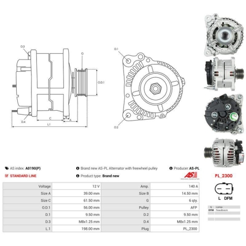 AS-PL Generator AS A0190(P)