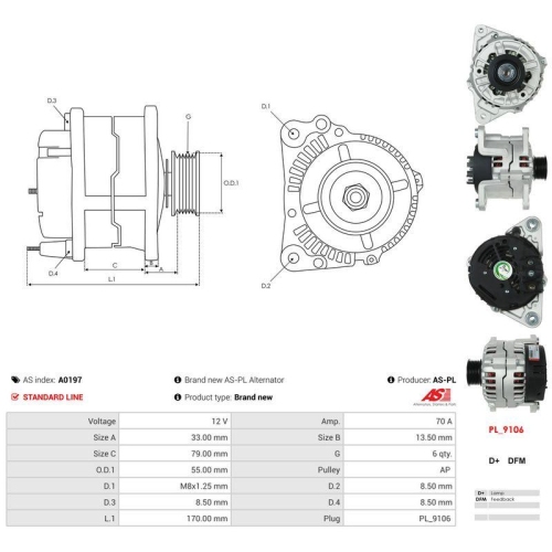 AS-PL Generator AS A0197