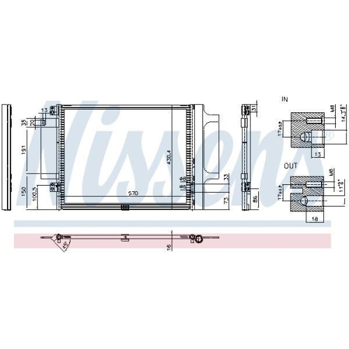 NISSENS Kondensator, Klimaanlage ** FIRST FIT ** 941437