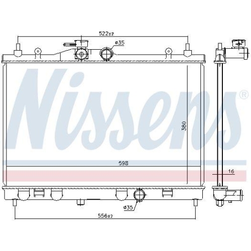 NISSENS K&uuml;hler, Motork&uuml;hlung 68741