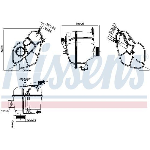NISSENS Ausgleichsbeh&auml;lter, K&uuml;hlmittel ** FIRST FIT ** 996408