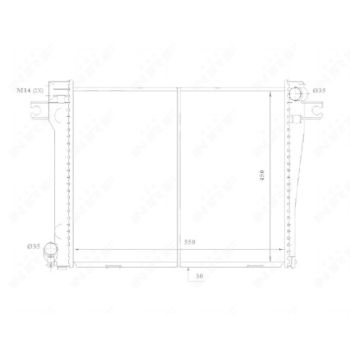NRF Kühler, Motorkühlung 58338