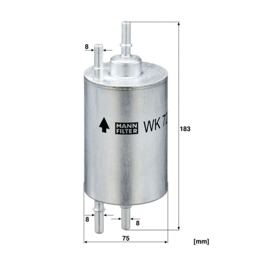 MANN-FILTER Kraftstofffilter WK 720/6