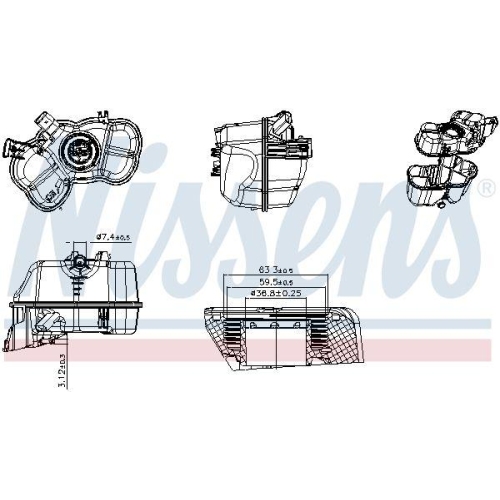 NISSENS Ausgleichsbeh&auml;lter, K&uuml;hlmittel 996448
