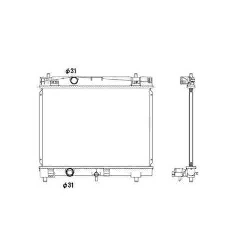 NRF Kühler, Motorkühlung 53533