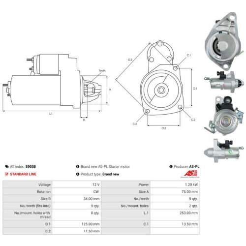 AS-PL Starter AS S9038