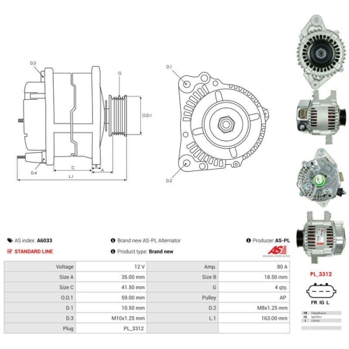 AS-PL Generator AS A6033