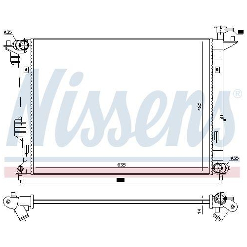 NISSENS K&uuml;hler, Motork&uuml;hlung 66761