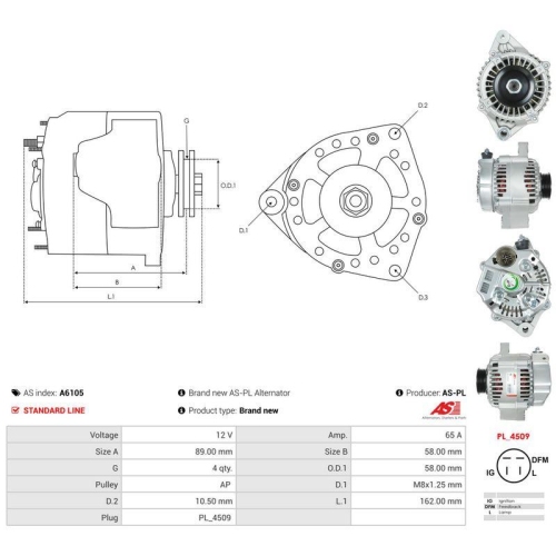 AS-PL Generator AS A6105