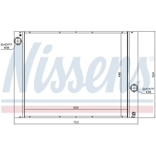 NISSENS Kühler, Motorkühlung 60848