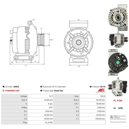AS-PL Generator AS A6203