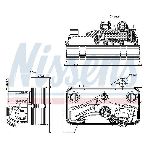 NISSENS Ölkühler, Automatikgetriebe ** FIRST FIT ** 90870