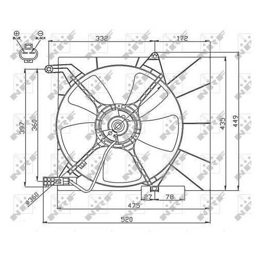 NRF L&uuml;fter, Motork&uuml;hlung 47751