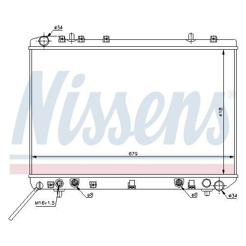 NISSENS K&uuml;hler, Motork&uuml;hlung 61669