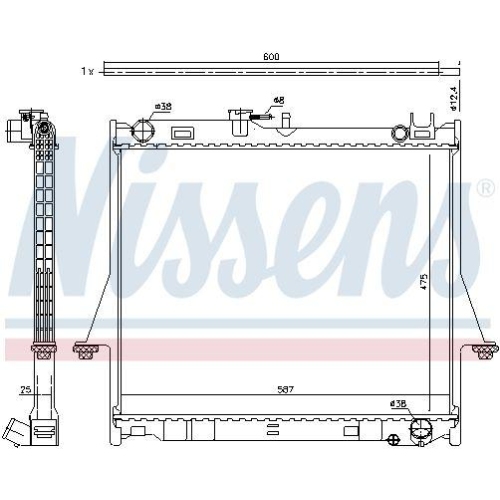 NISSENS K&uuml;hler, Motork&uuml;hlung ** FIRST FIT ** 60856