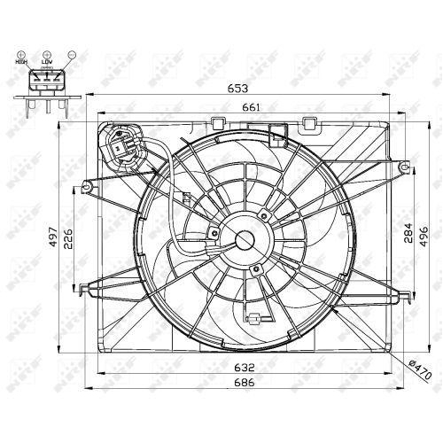 NRF L&uuml;fter, Motork&uuml;hlung 47564