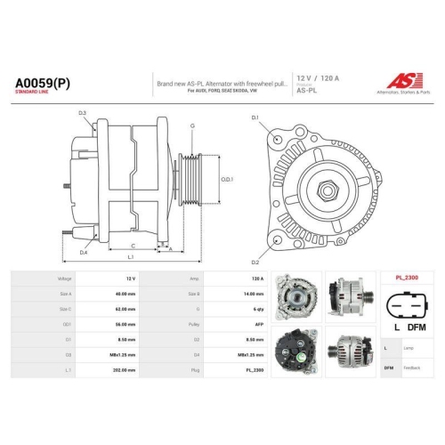 AS-PL Generator AS A0059(P)