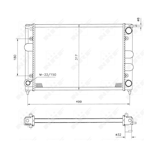 NRF Kühler, Motorkühlung 529505
