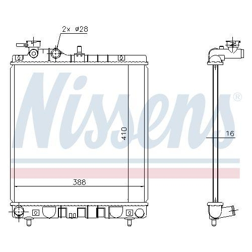 NISSENS K&uuml;hler, Motork&uuml;hlung 675006