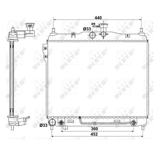 NRF K&uuml;hler, Motork&uuml;hlung EASY FIT 53173