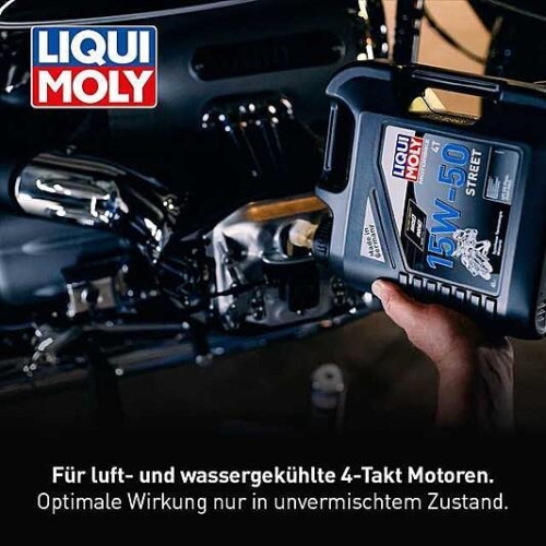 Liqui Moly Motorbike 4T 15W-50 Street Motor&ouml;l 8 Liter Kanister API SN Plus 1689