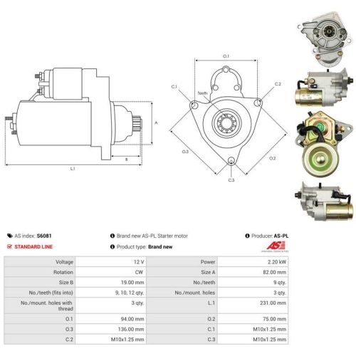 AS-PL Starter AS S6081