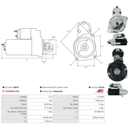 AS-PL Starter AS S0514