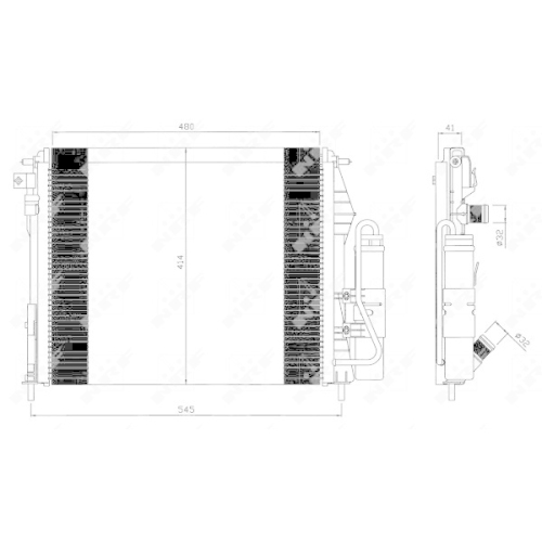 NRF Kondensator, Klimaanlage 35547