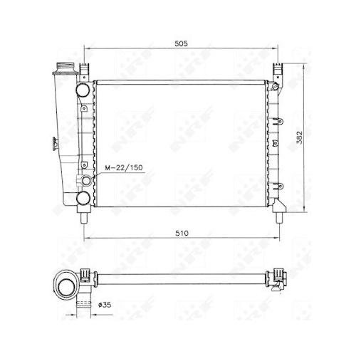 NRF K&uuml;hler, Motork&uuml;hlung 58705