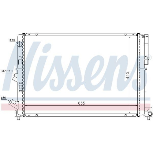 NISSENS K&uuml;hler, Motork&uuml;hlung 63838