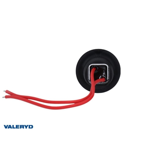 LED Positionsleuchte Valeryd &Oslash;32x17,2mm rot 12-36V mit je 0,15m Kabel Anh&auml;nger