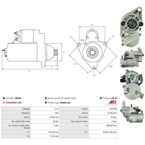 AS-PL Starter AS S6028
