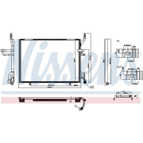 NISSENS Kondensator, Klimaanlage ** FIRST FIT ** 940941