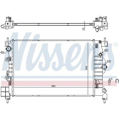 NISSENS K&uuml;hler, Motork&uuml;hlung 61697