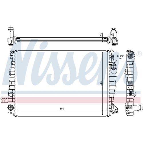 NISSENS K&uuml;hler, Motork&uuml;hlung 60061