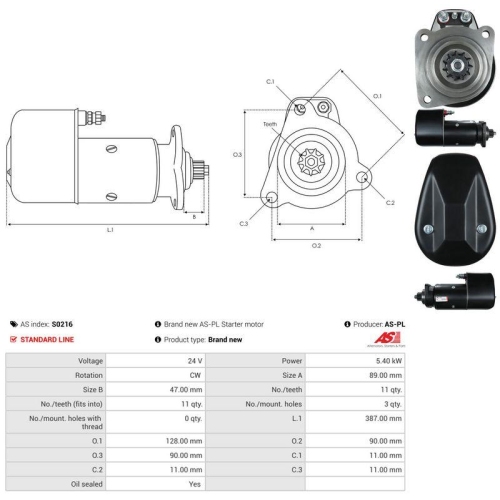 AS-PL Starter AS S0216