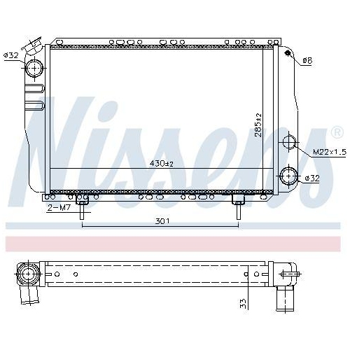 NISSENS K&uuml;hler, Motork&uuml;hlung 63800