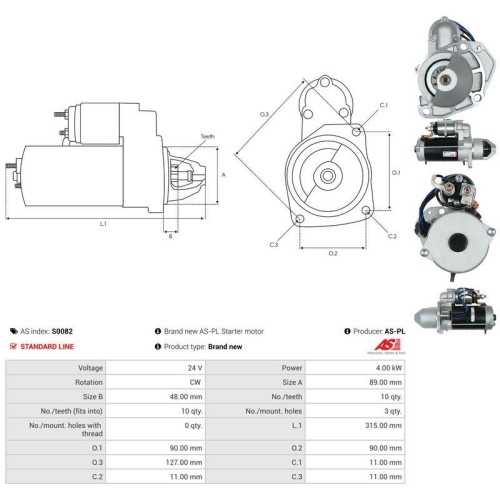 AS-PL Starter AS S0082